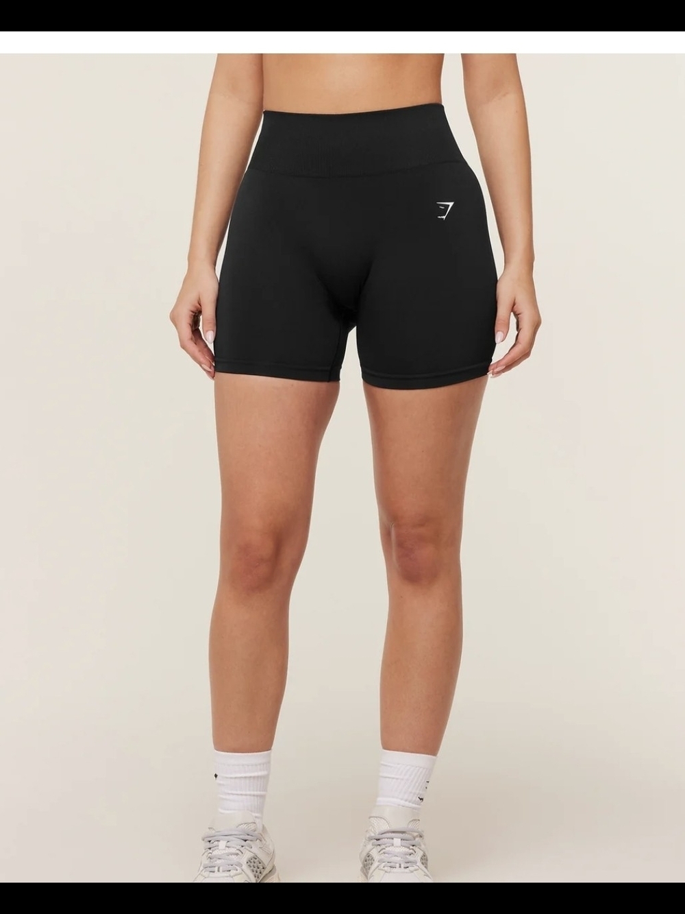 Gymshark Black High-Rise Bike Shorts